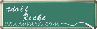 Adolf Ricke Visitenkarte